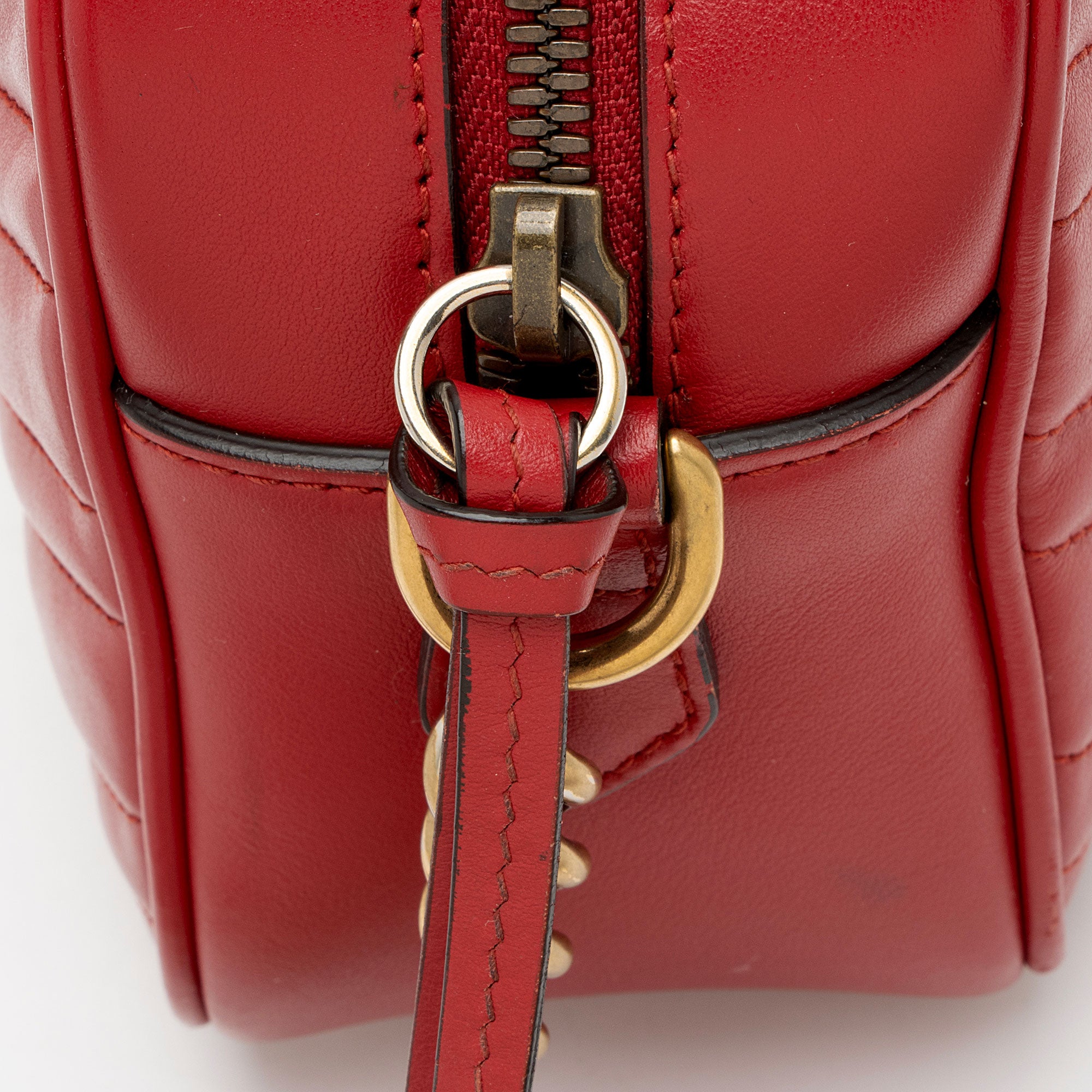 Gucci Matelasse Leather GG Marmont Small Camera Bag