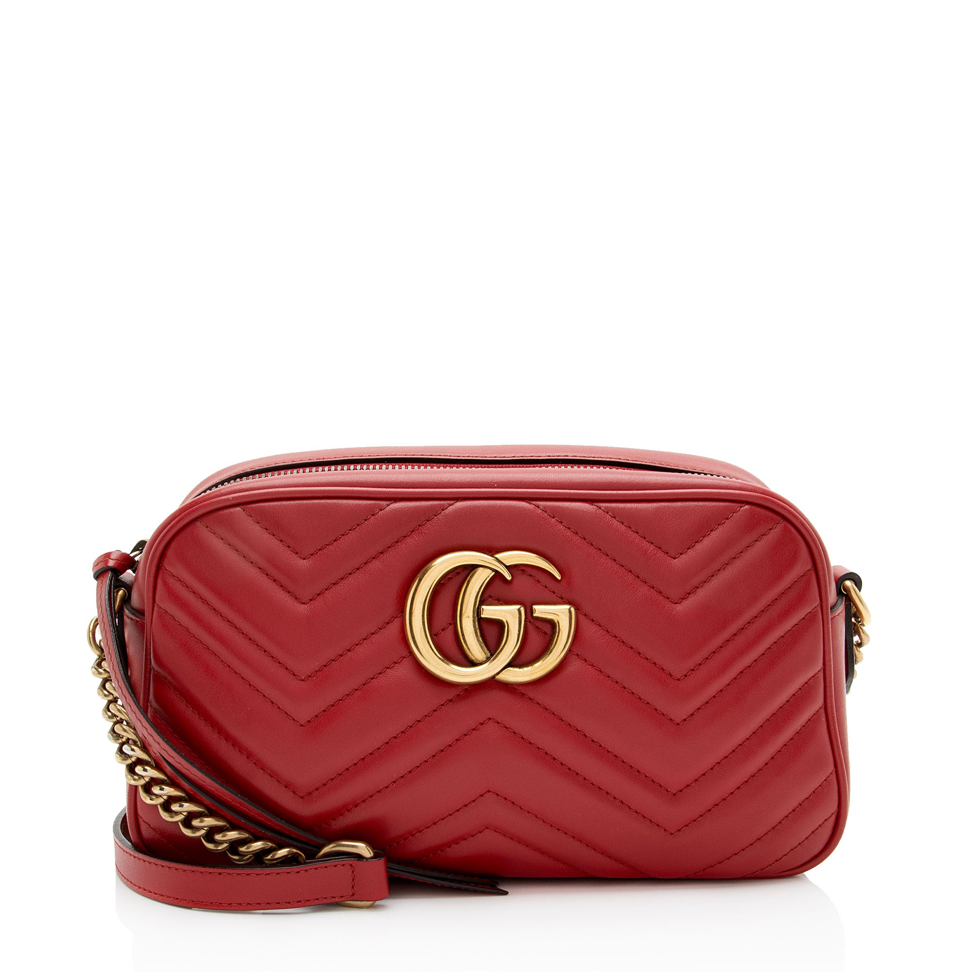 Gucci Matelasse Leather GG Marmont Small Camera Bag