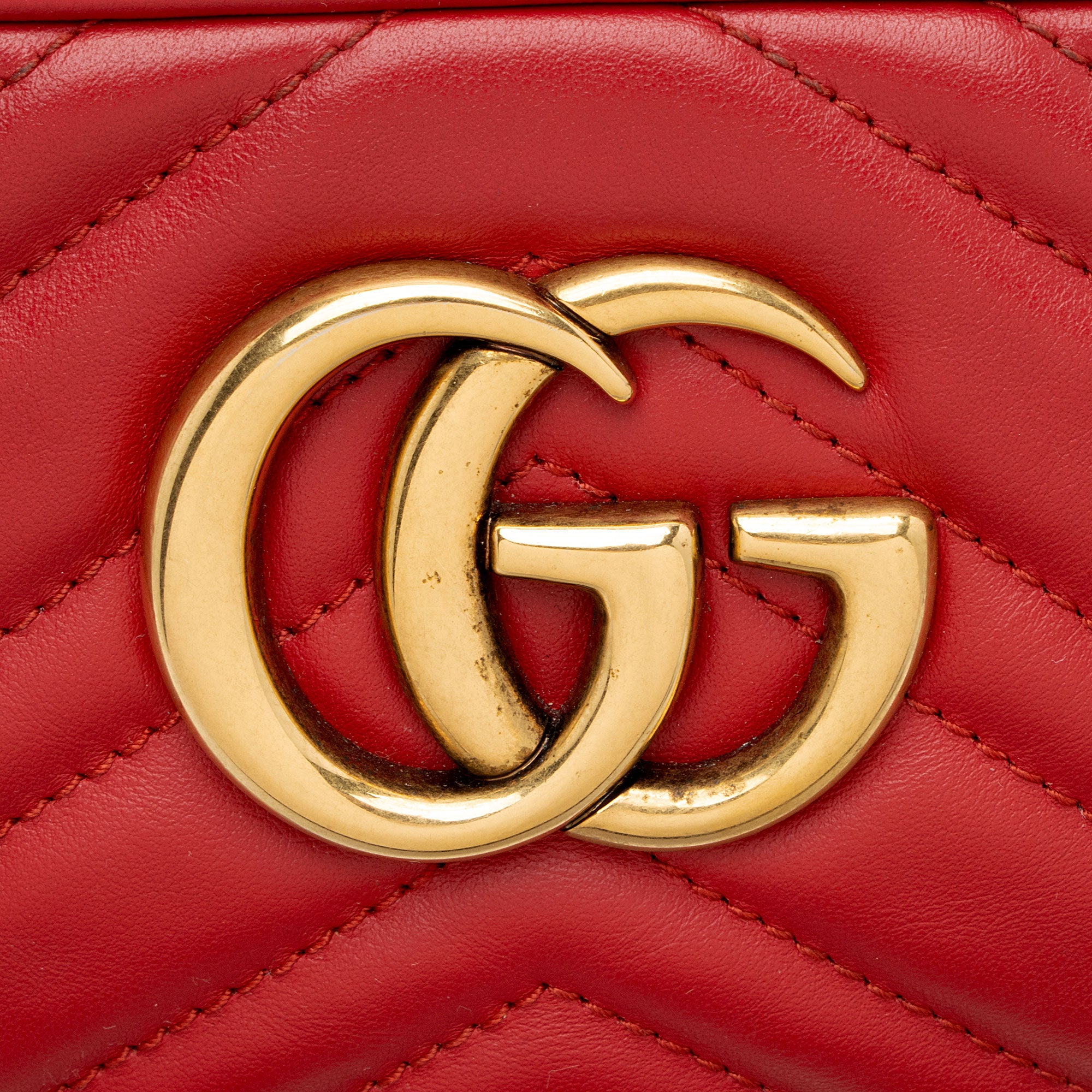 Gucci Matelasse Leather GG Marmont Small Camera Bag