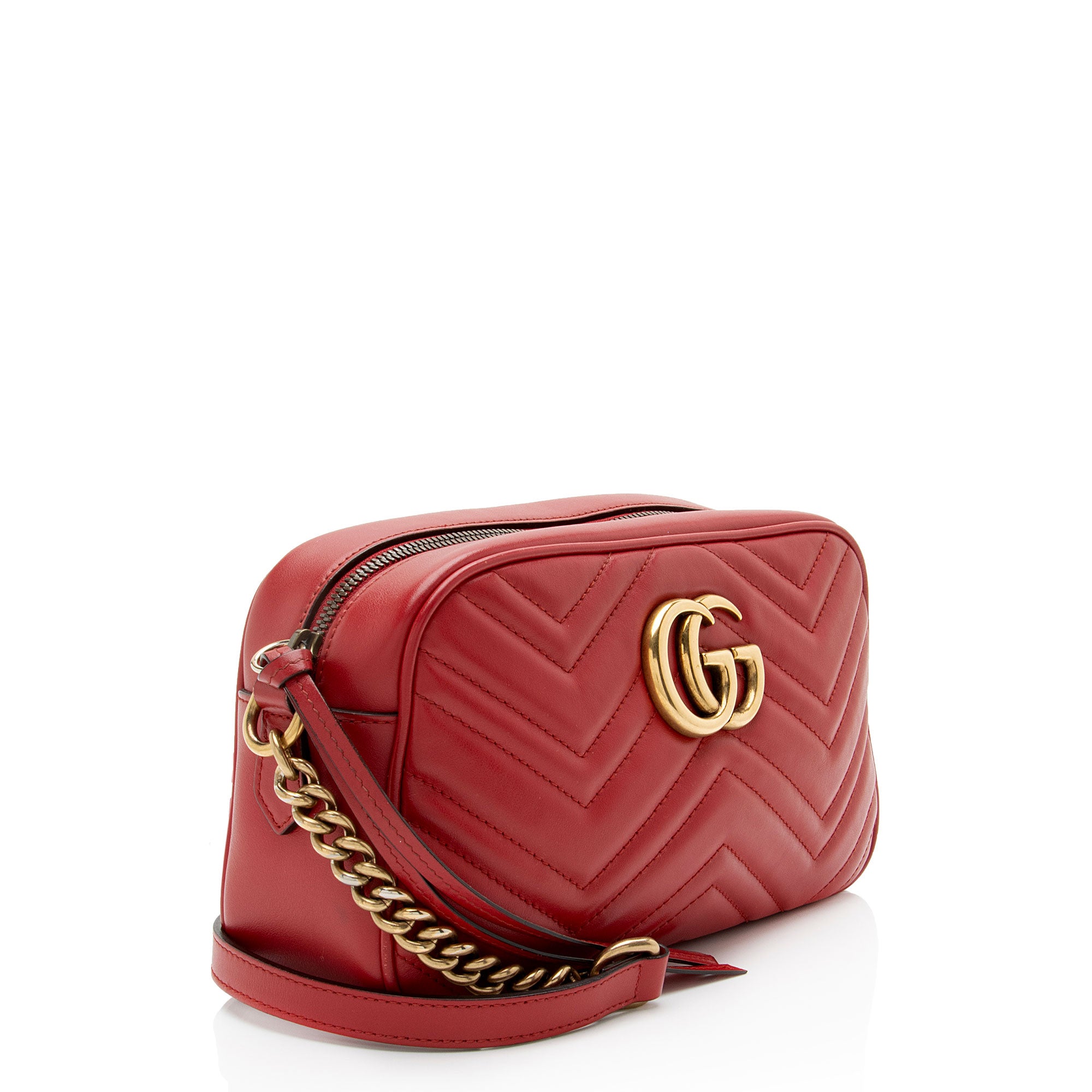 Gucci Matelasse Leather GG Marmont Small Camera Bag