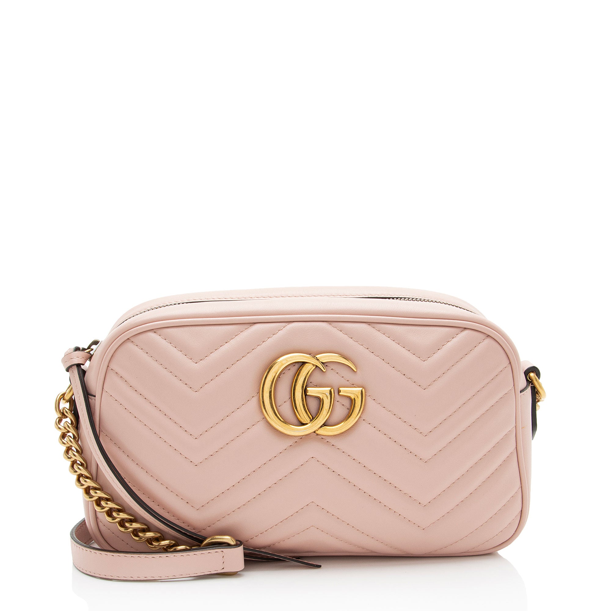 Gucci Matelasse Leather GG Marmont Small Camera Bag