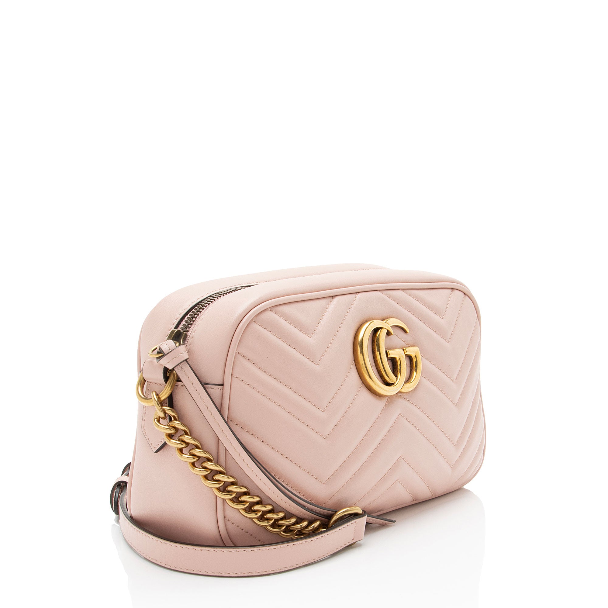Gucci Matelasse Leather GG Marmont Small Camera Bag
