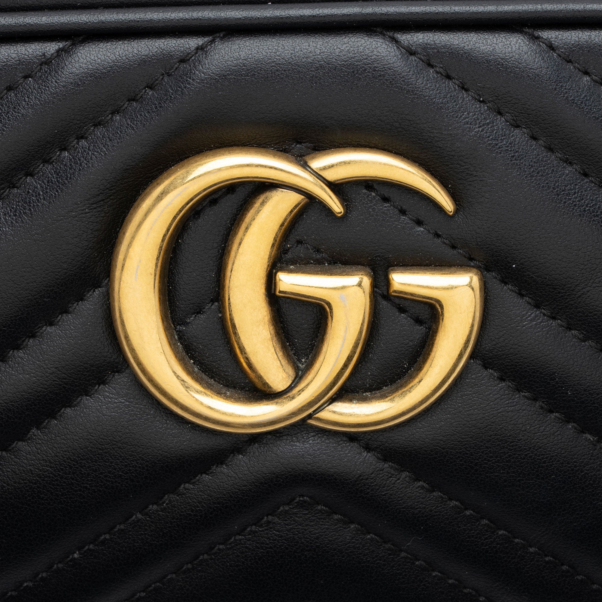 Gucci Matelasse Leather GG Marmont Small Camera Bag