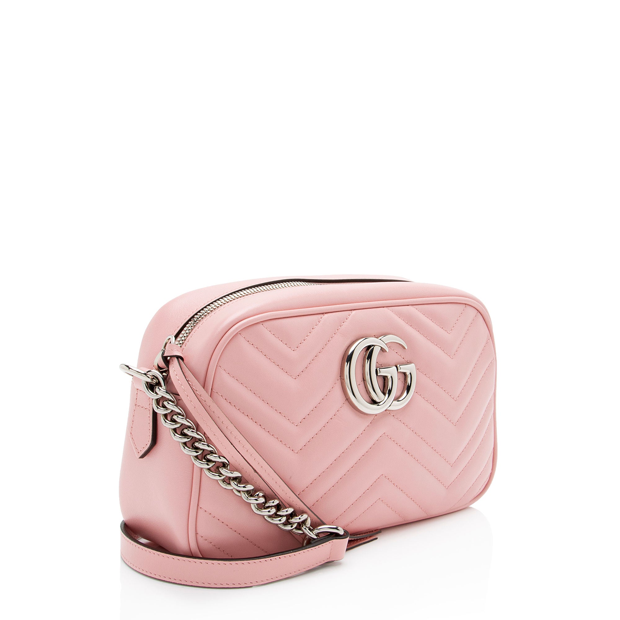 Gucci Matelasse Leather GG Marmont Small Camera Bag