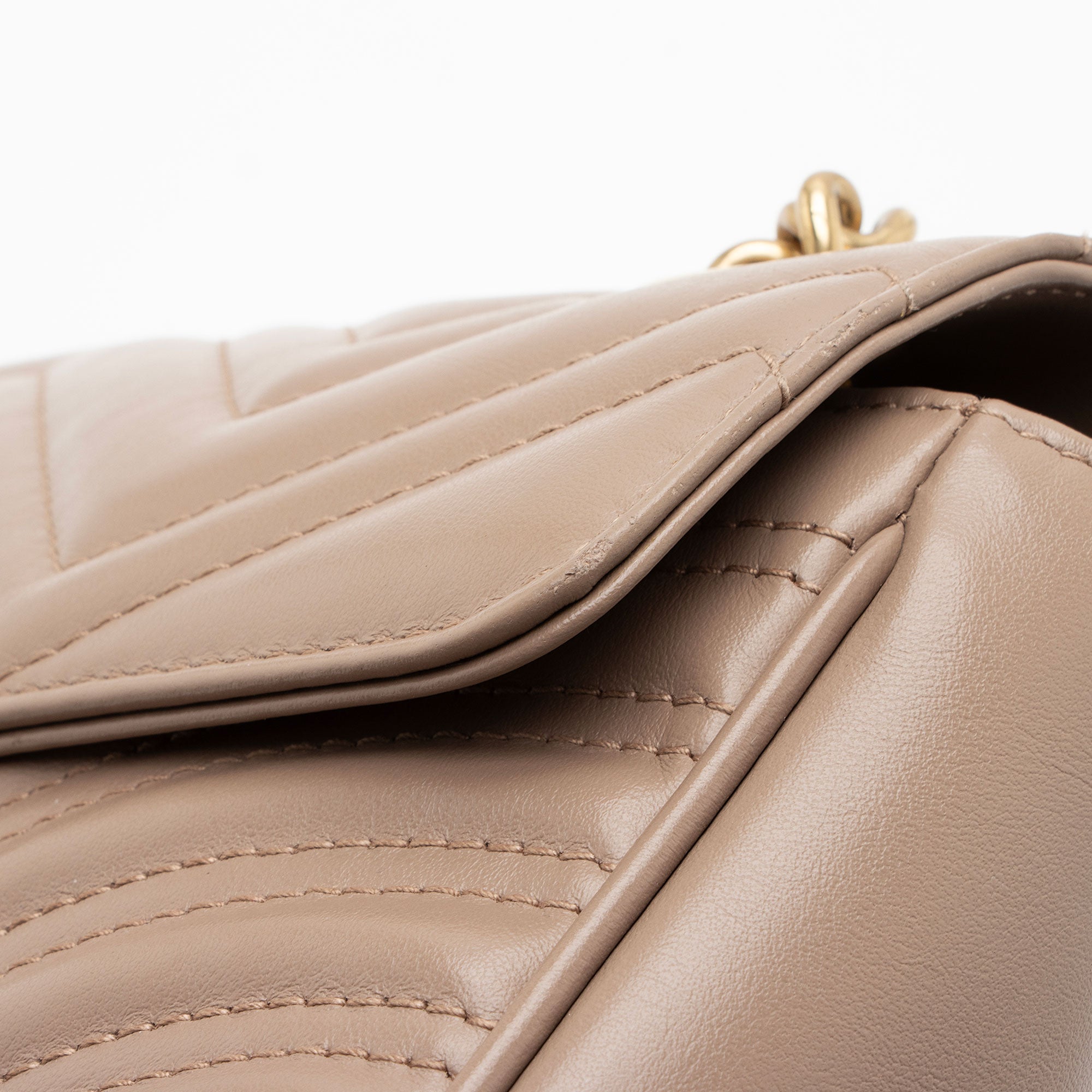 Gucci Matelasse Leather GG Marmont Small Flap Bag