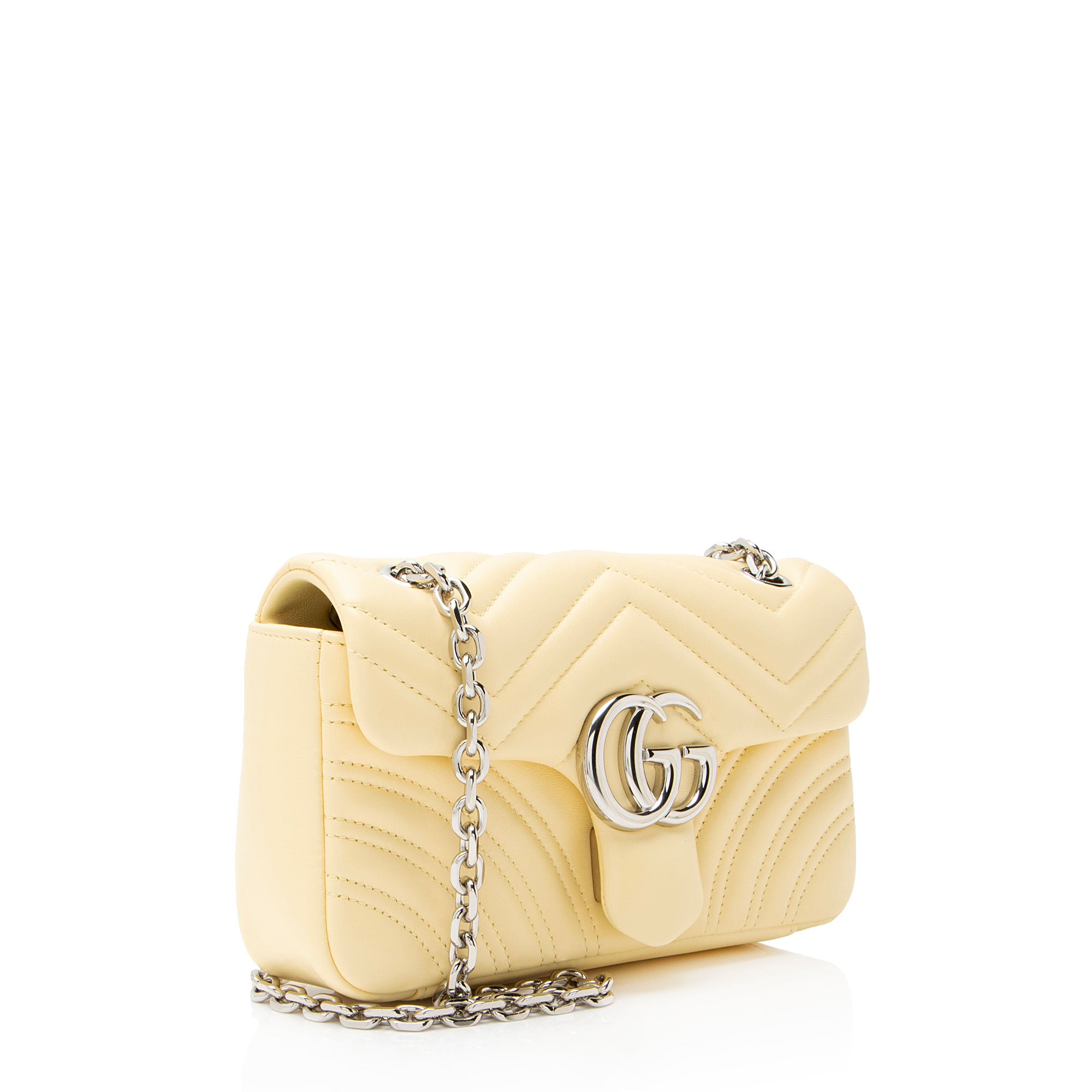 Gucci Matelasse Leather GG Marmont Small Flap Bag