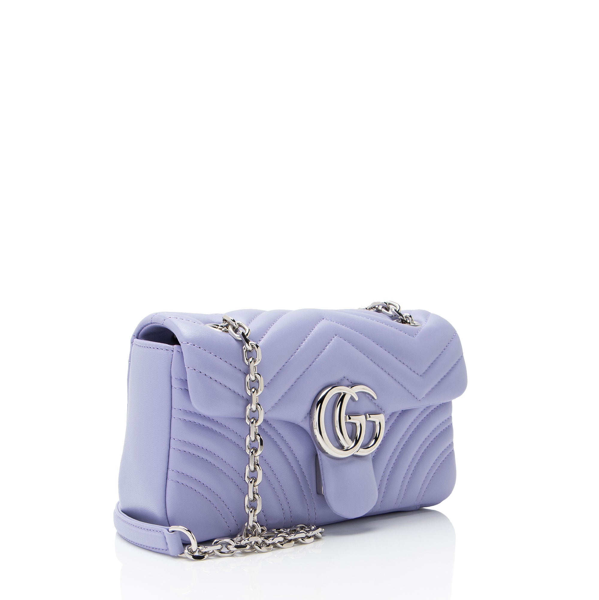 Gucci Matelasse Leather GG Marmont Small Flap Bag