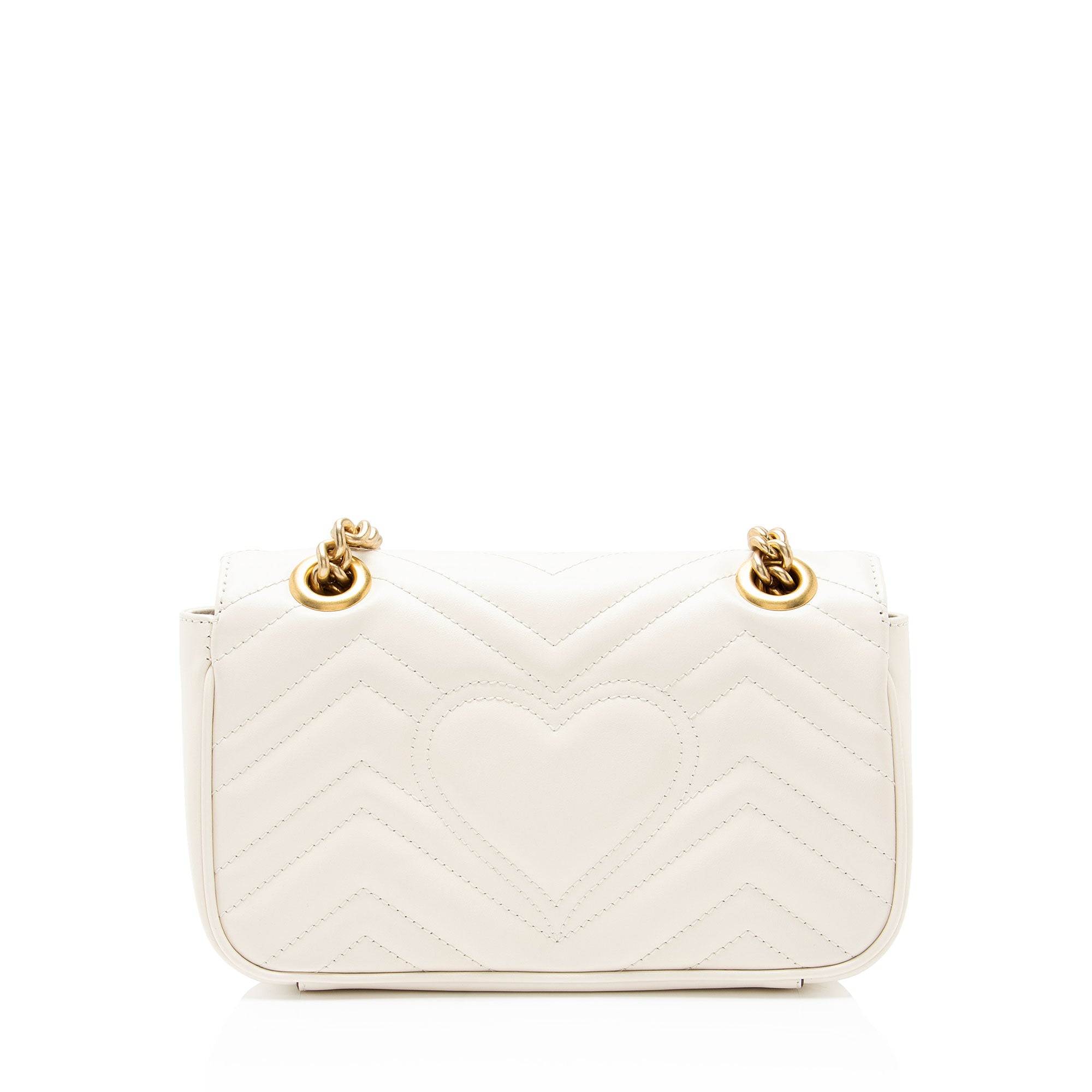 Gucci Matelasse Leather GG Marmont Small Flap Bag