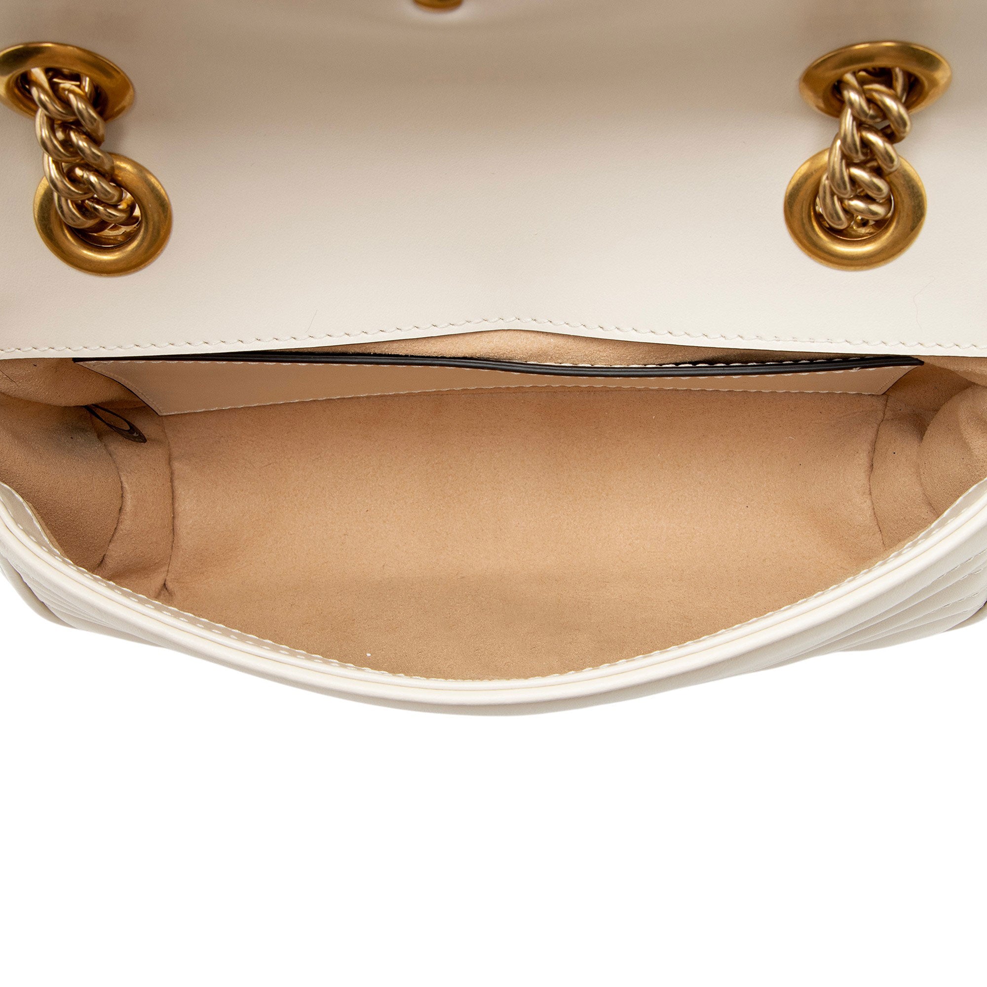 Gucci Matelasse Leather GG Marmont Small Flap Bag