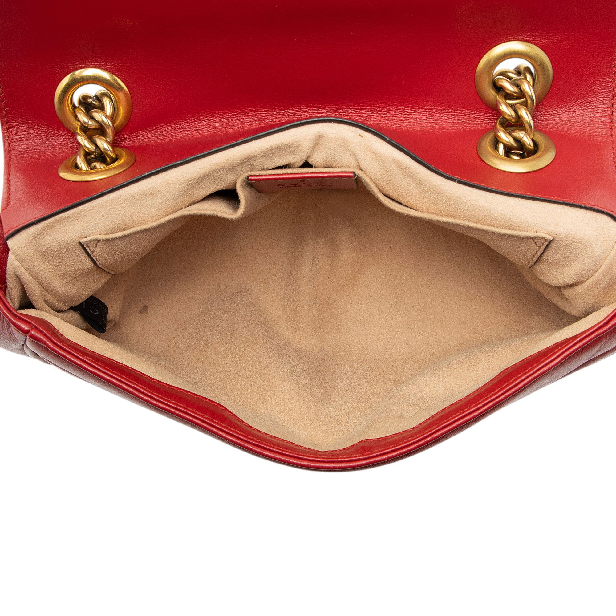 Gucci Matelasse Leather GG Marmont Small Flap Bag