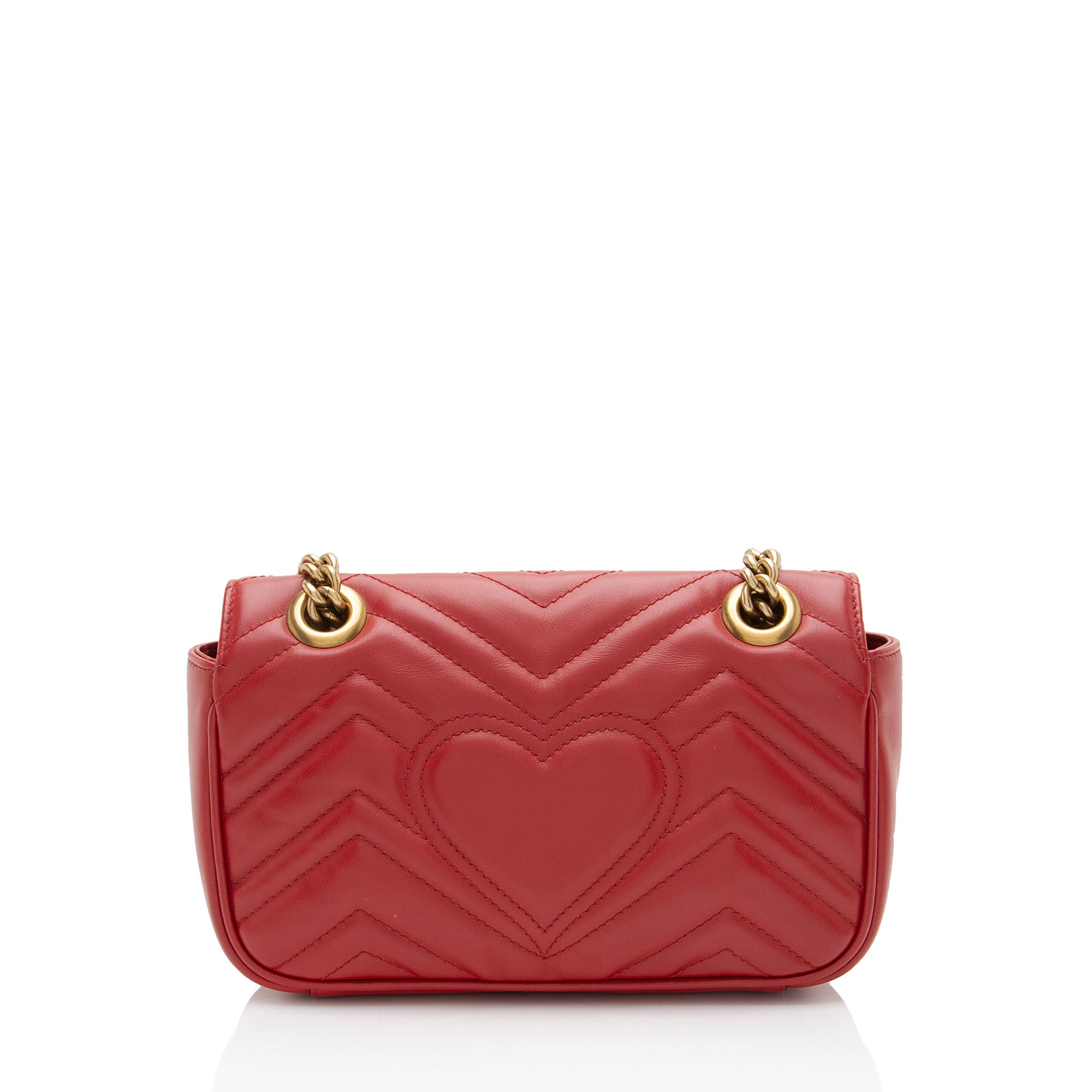 Gucci Matelasse Leather GG Marmont Small Flap Bag