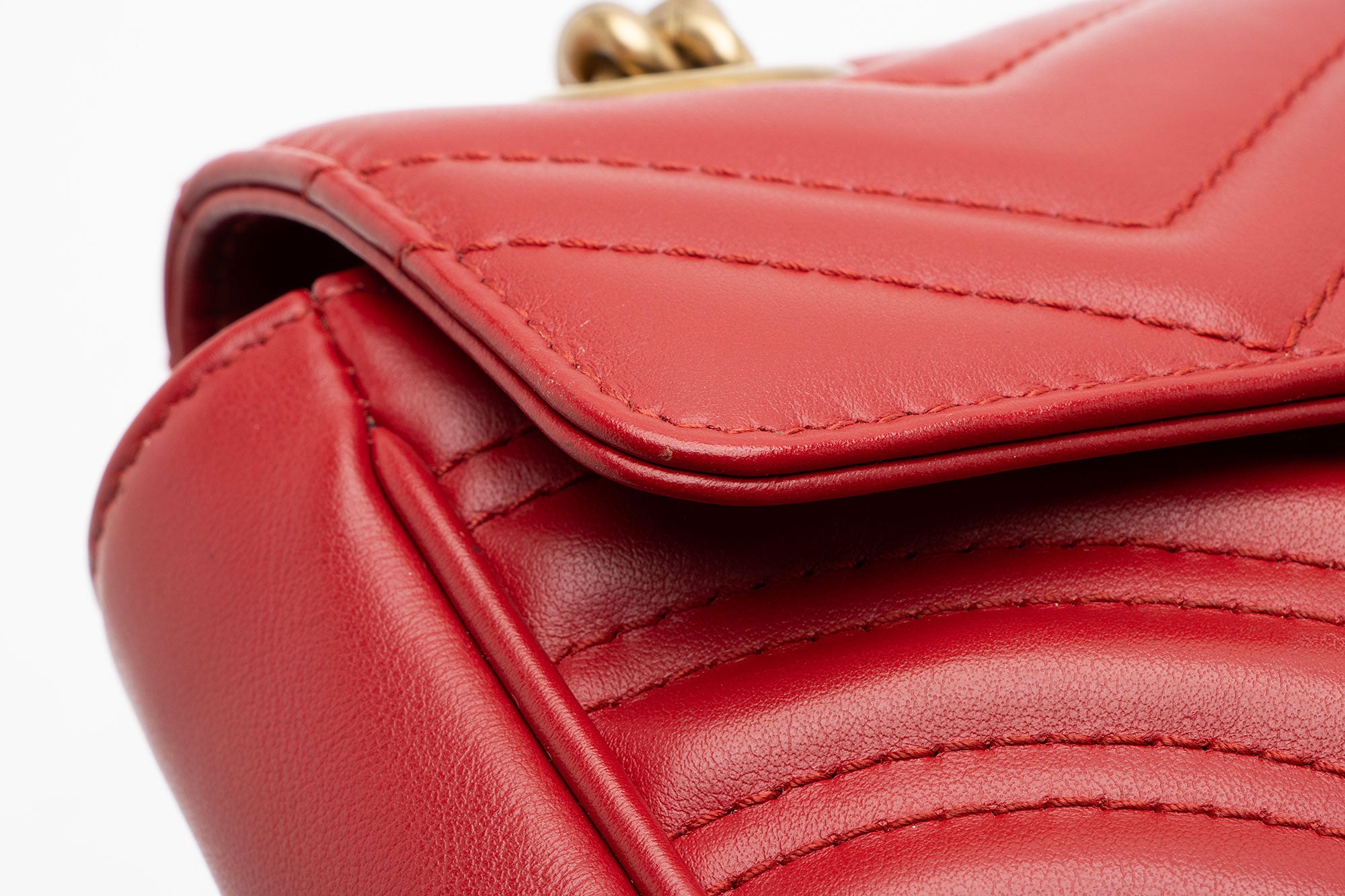 Gucci Matelasse Leather GG Marmont Small Flap Bag