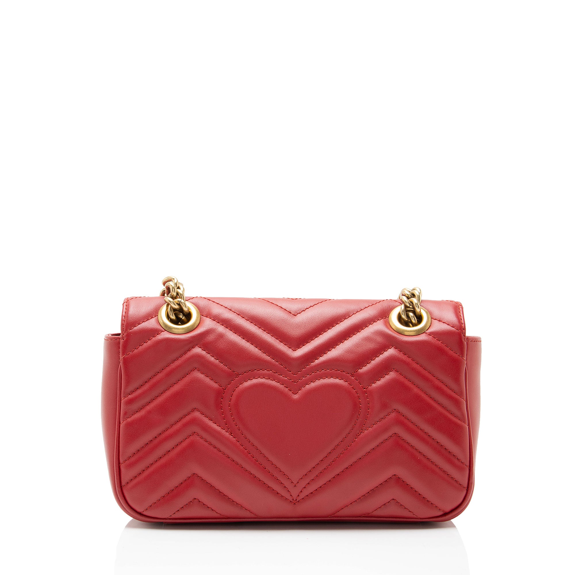 Gucci Matelasse Leather GG Marmont Small Flap Bag