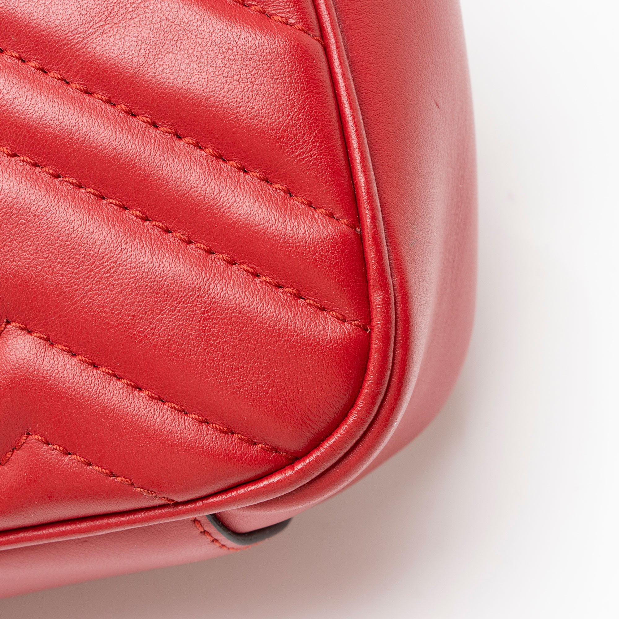 Gucci Matelasse Leather GG Marmont Small Flap Bag