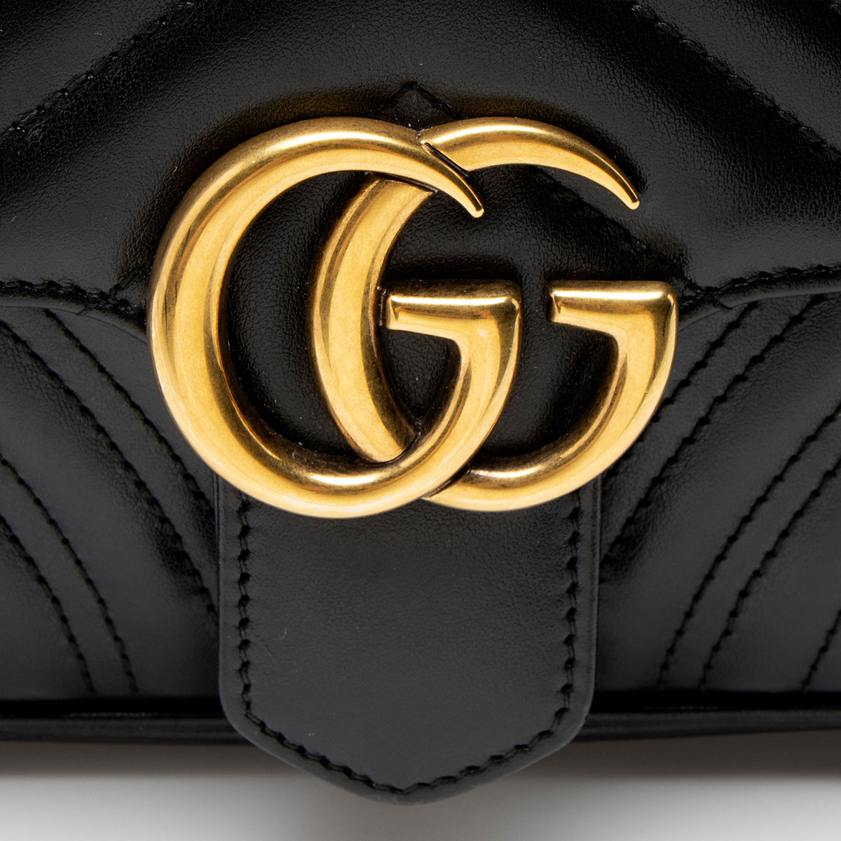 Gucci Matelasse Leather GG Marmont Small Flap Bag