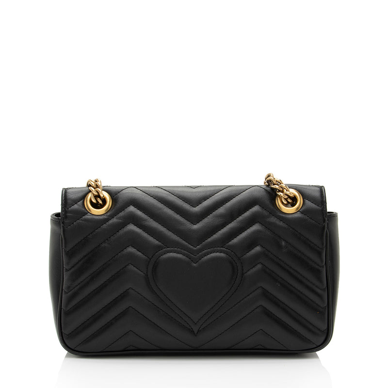 Gucci Matelasse Leather GG Marmont Small Flap Bag (SHF-IH7kiO)