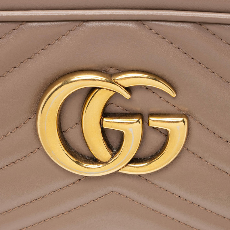 Gucci Matelasse Leather GG Marmont Small Shoulder Bag (SHF-22520)