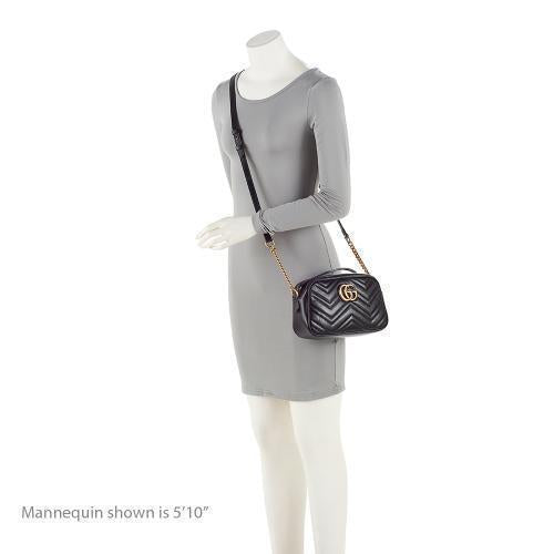 Gucci Matelasse Leather GG Marmont Small Shoulder Bag (SHF-qHsTPi)