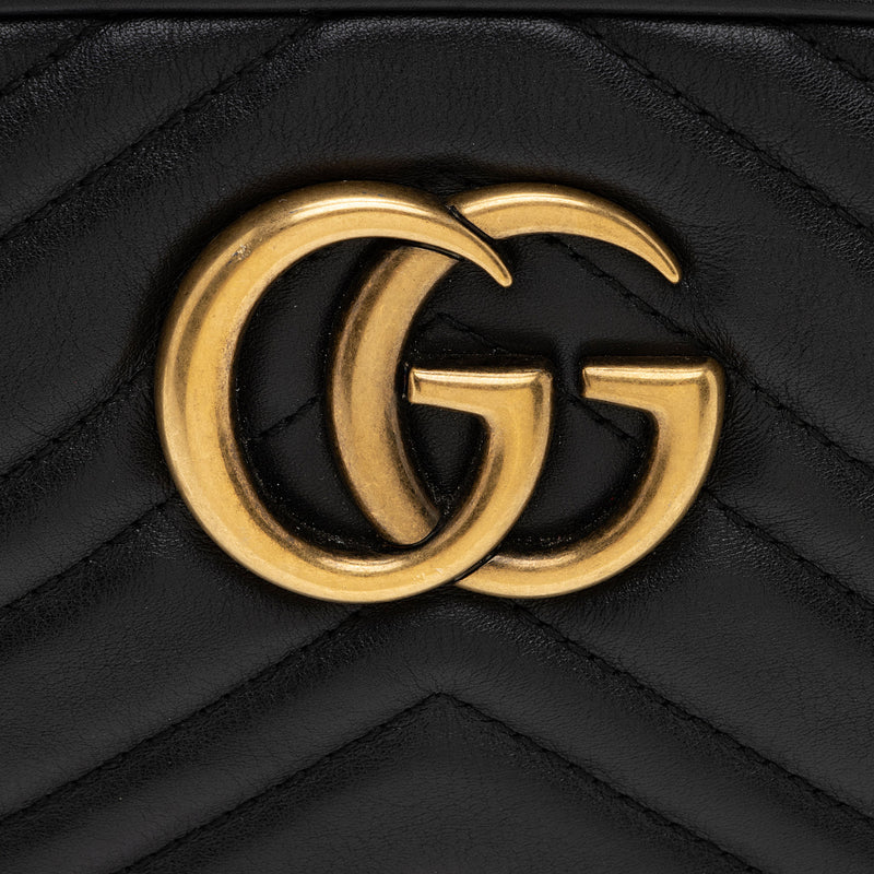 Gucci Matelasse Leather GG Marmont Small Shoulder Bag (SHF-yWuLoN)