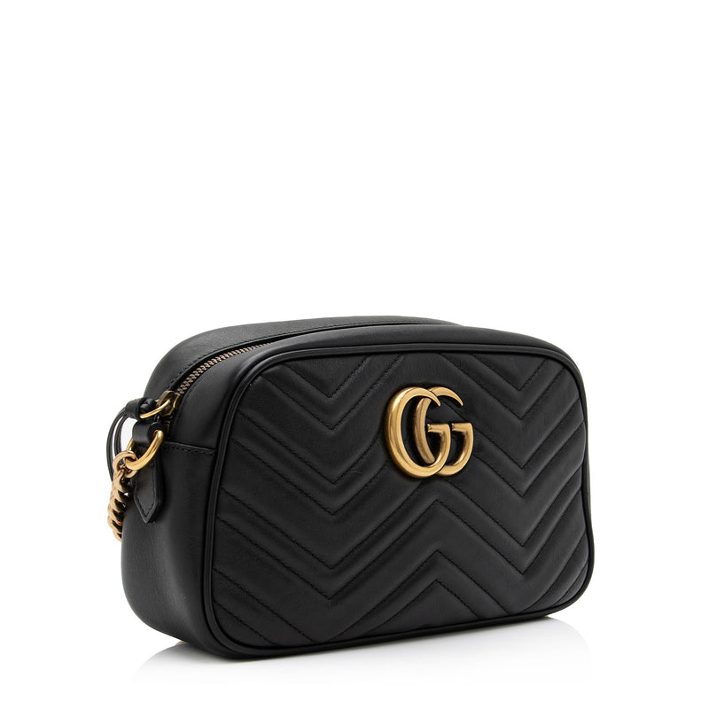 Gucci Matelasse Leather GG Marmont Small Shoulder Bag (SHF-yWuLoN)