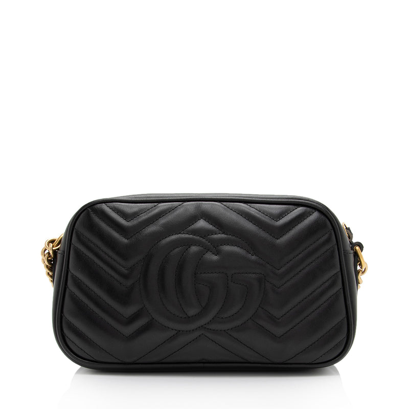Gucci Matelasse Leather GG Marmont Small Shoulder Bag (SHF-no6urc)