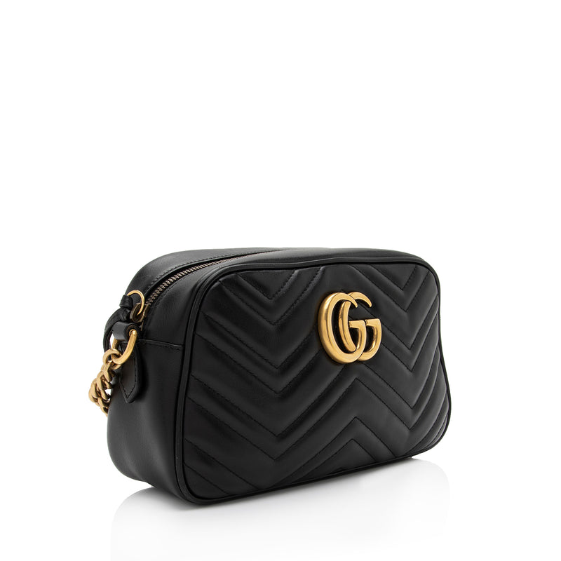 Gucci Matelasse Leather GG Marmont Small Shoulder Bag (SHF-no6urc)
