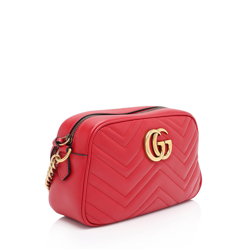 Gucci Matelasse Leather GG Marmont Small Shoulder Bag (SHF-XQ9hBN)