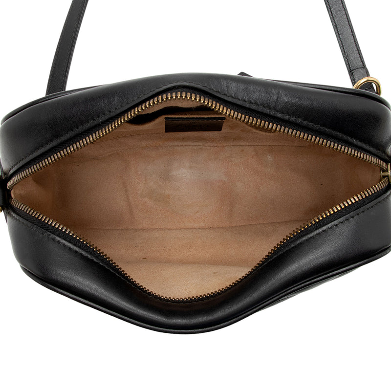 Gucci Matelasse Leather GG Marmont Small Shoulder Bag (SHF-FVS5c3)