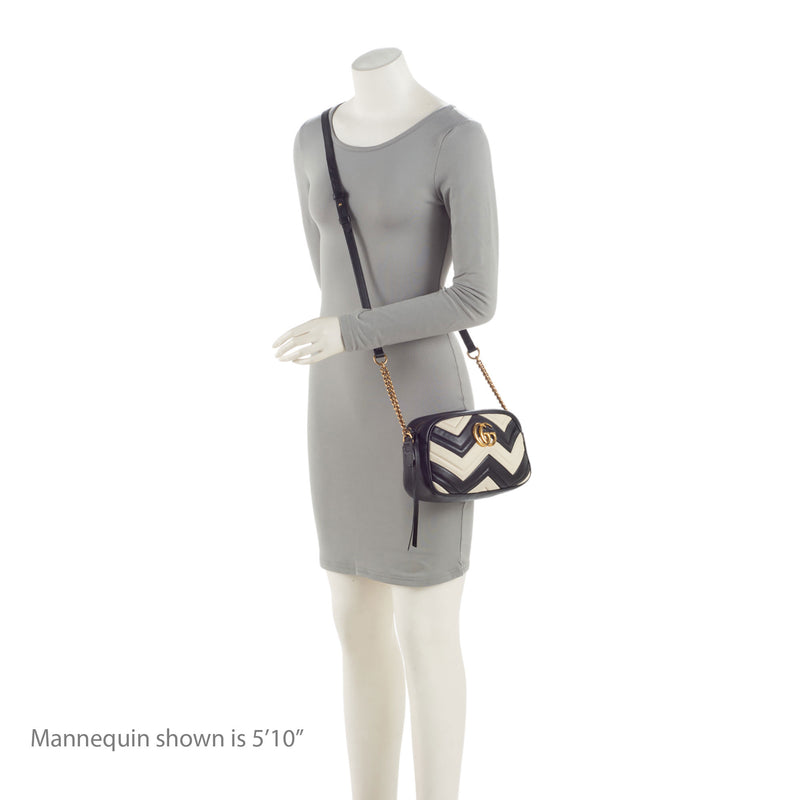 Gucci Matelasse Leather GG Marmont Small Shoulder Bag (SHF-cKg6iD)