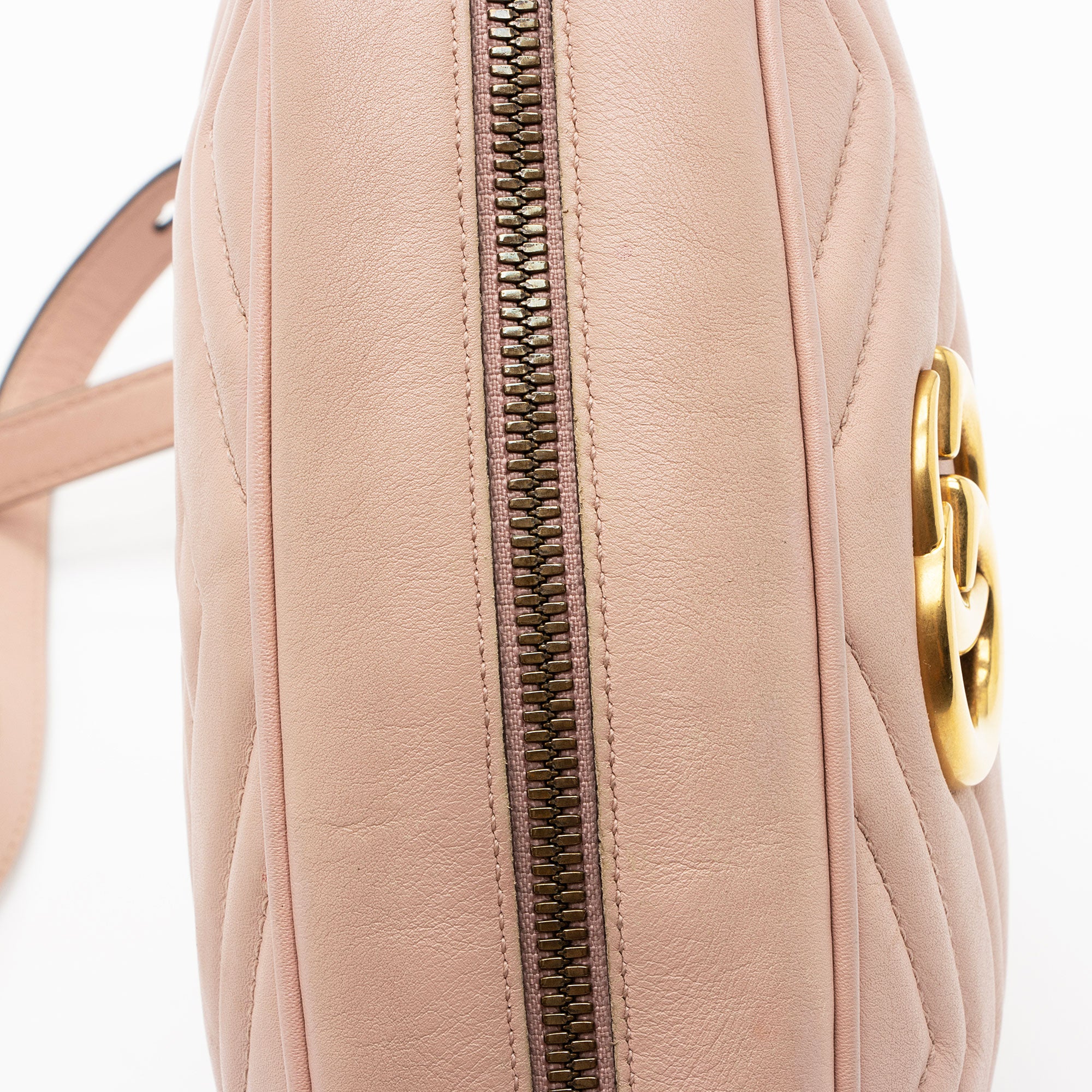 Gucci Matelasse Leather GG Marmont Small Shoulder Bag (SHF-2jUw44)