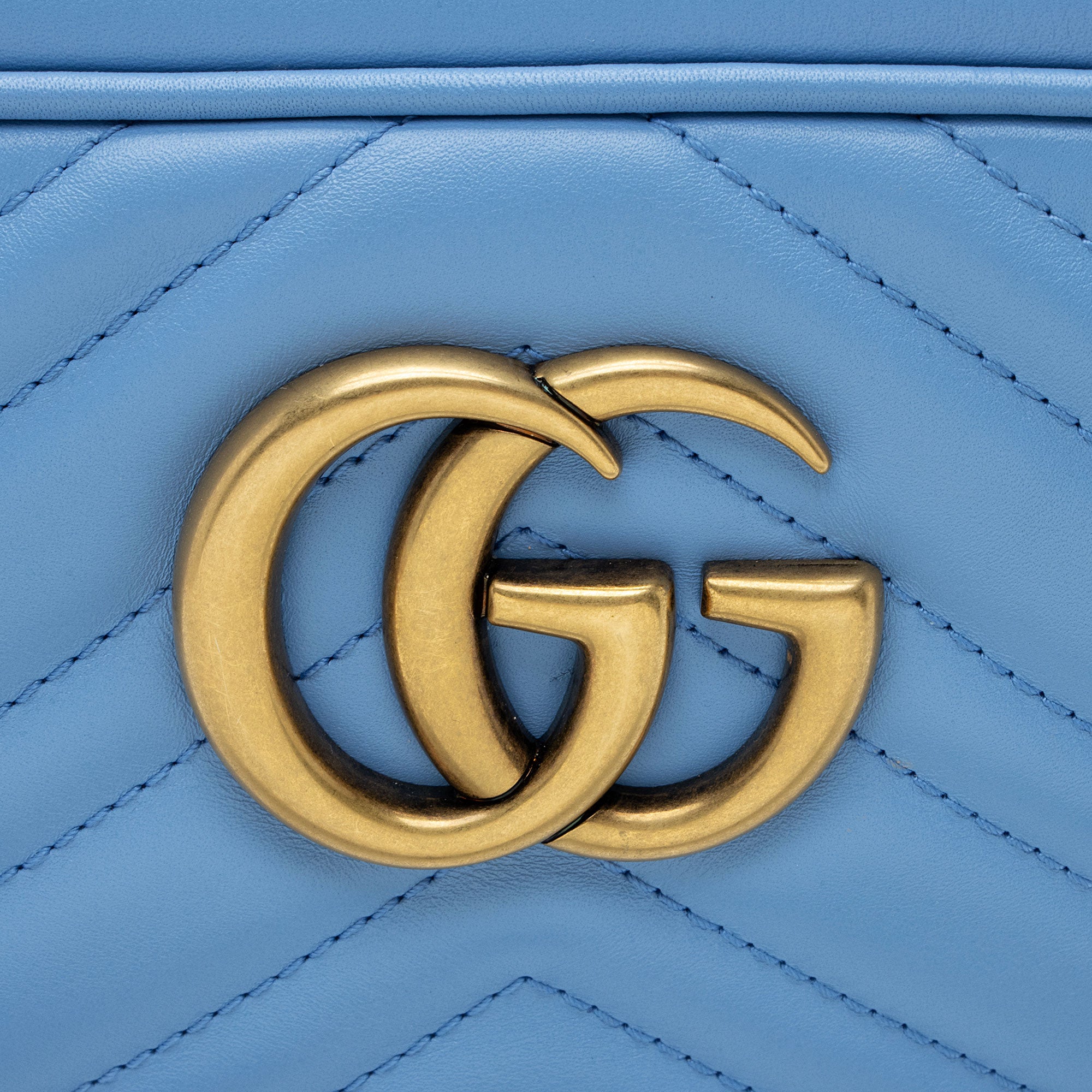 Gucci Matelasse Leather GG Marmont Small Shoulder Bag