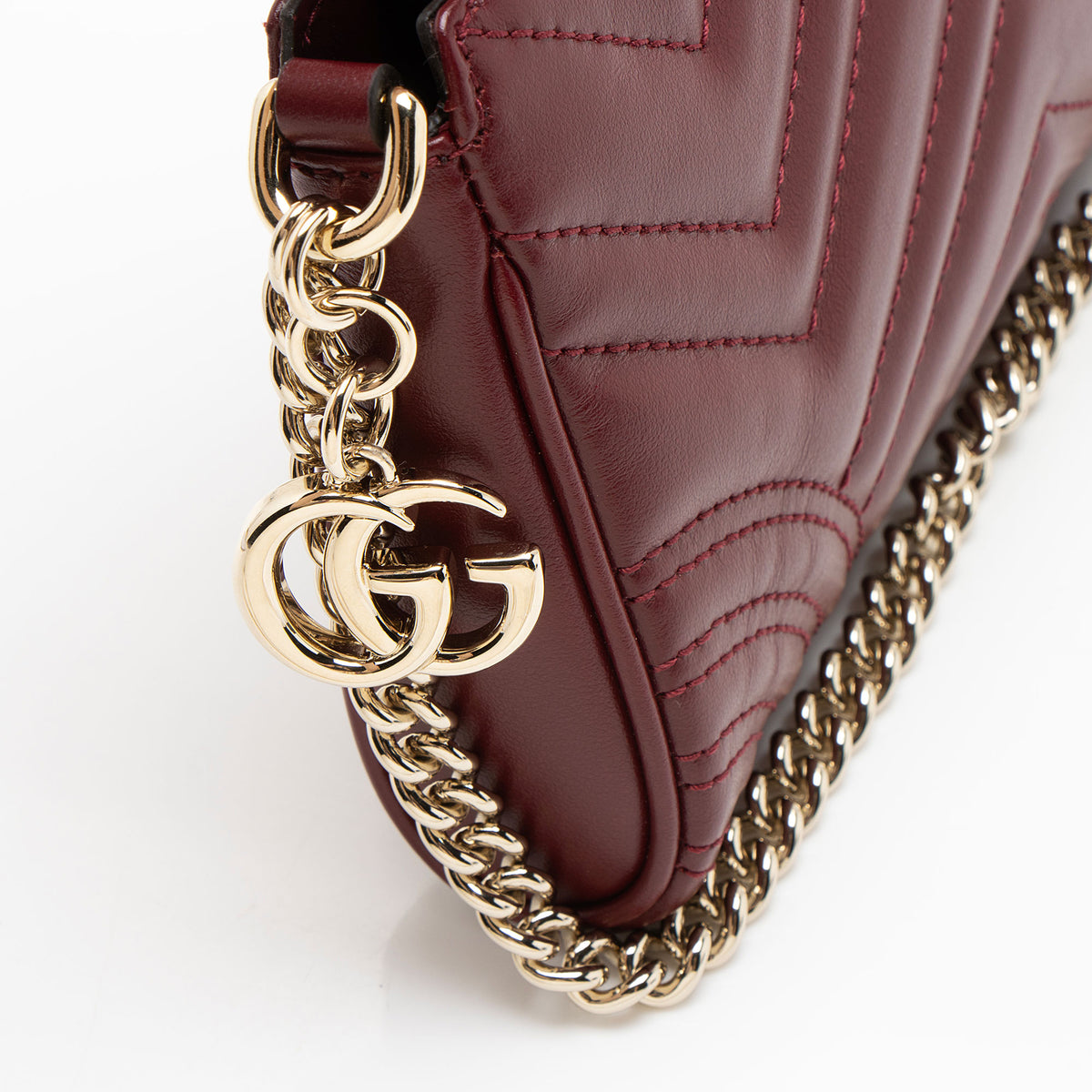 Gucci Matelasse Leather GG Marmont Mini Pochette