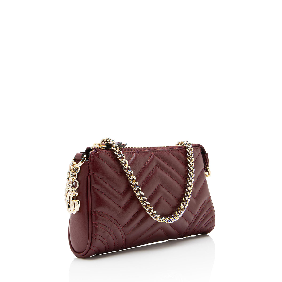 Gucci Matelasse Leather GG Marmont Mini Pochette