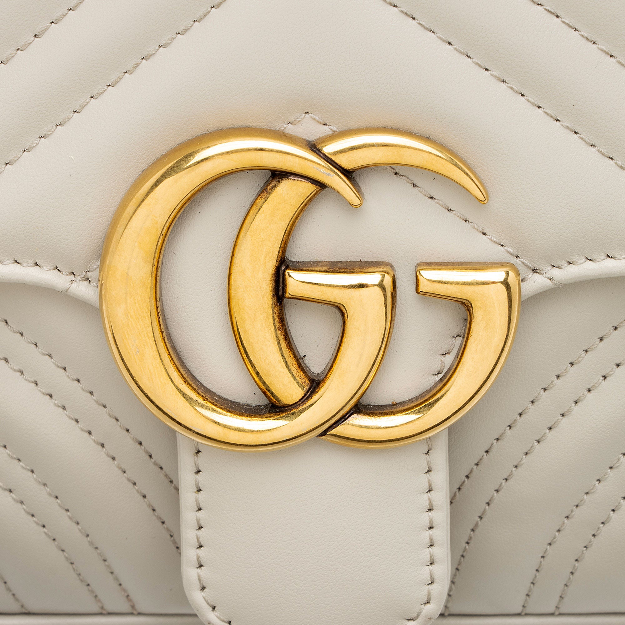 Gucci Matelasse Leather GG Marmont Square Mini Shoulder Bag