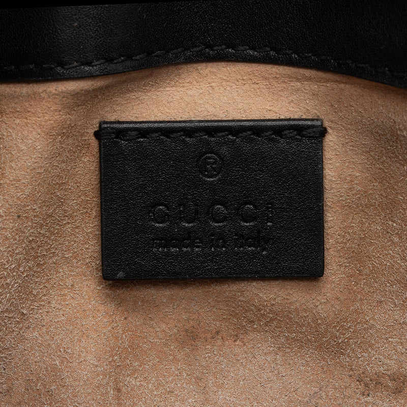 Gucci Matelasse Leather GG Marmont Super Mini Flap Bag (SHF-yBfrwz)