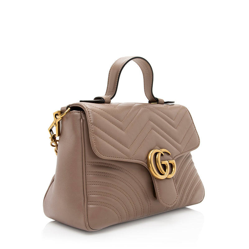 Gucci Matelasse Leather GG Marmont Super Mini Bag - FINAL SALE (SHF-22 –  LuxeDH