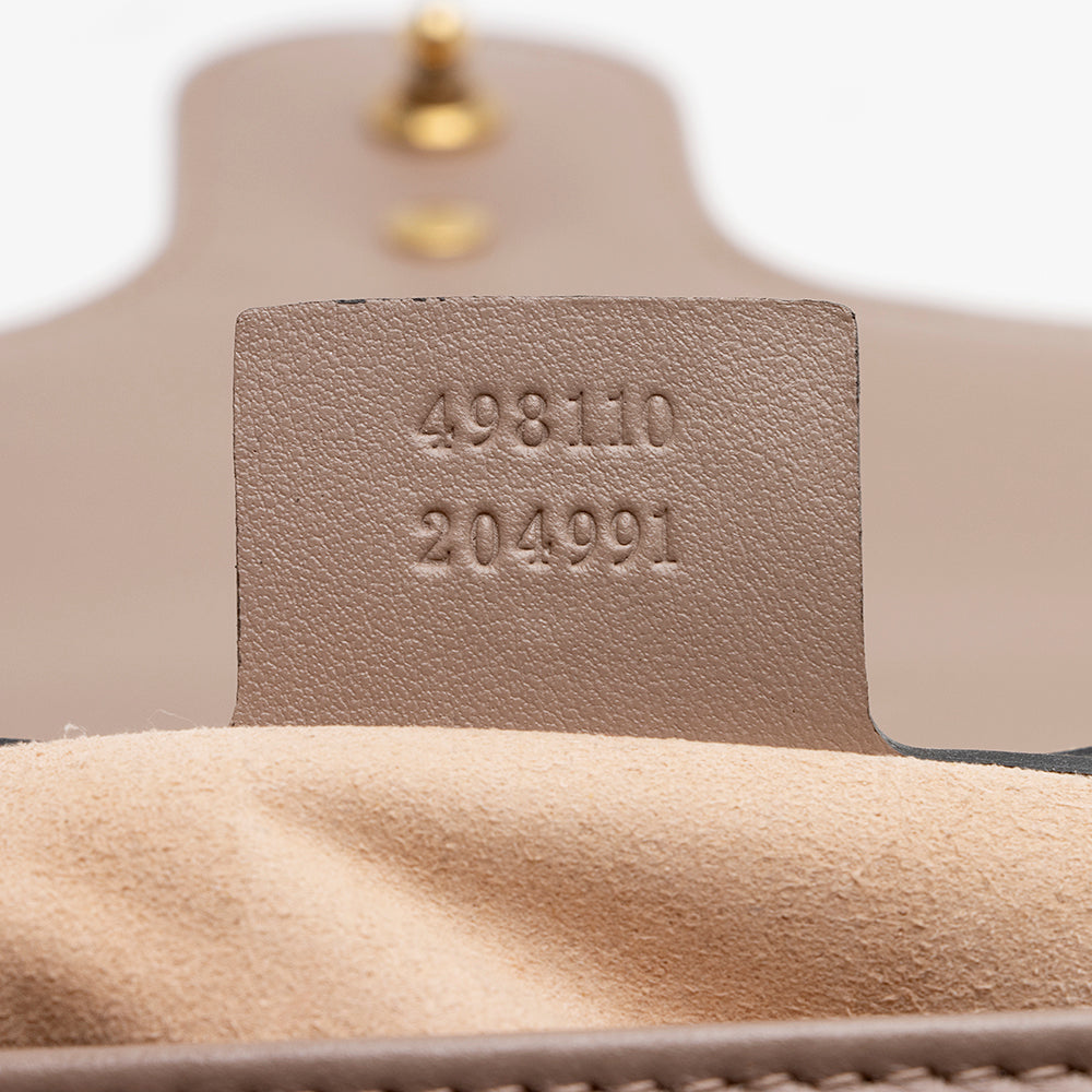 Gucci Matelasse Leather GG Marmont Top Handle Small Shoulder Bag (SHF-22063)