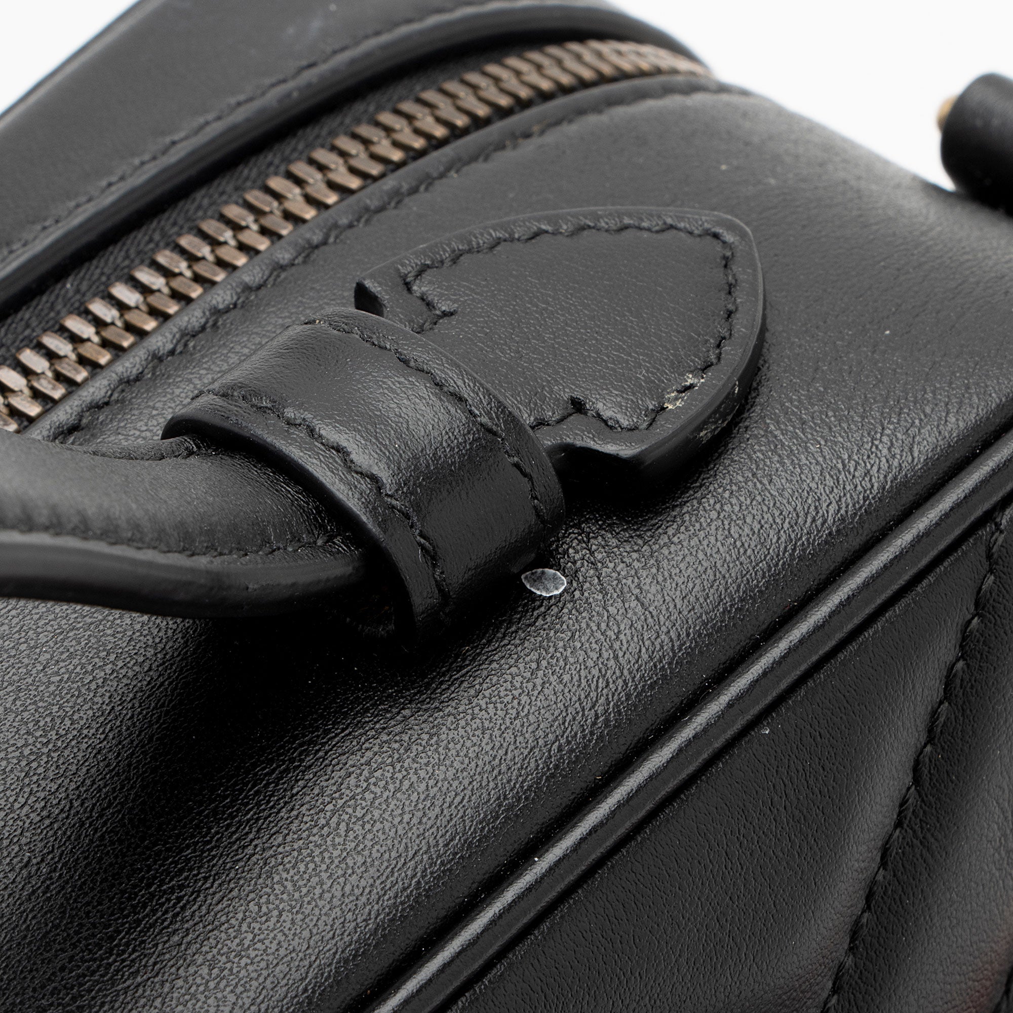 Gucci Matelasse Leather GG Marmont Top Handle Zip Around Small Shoulde