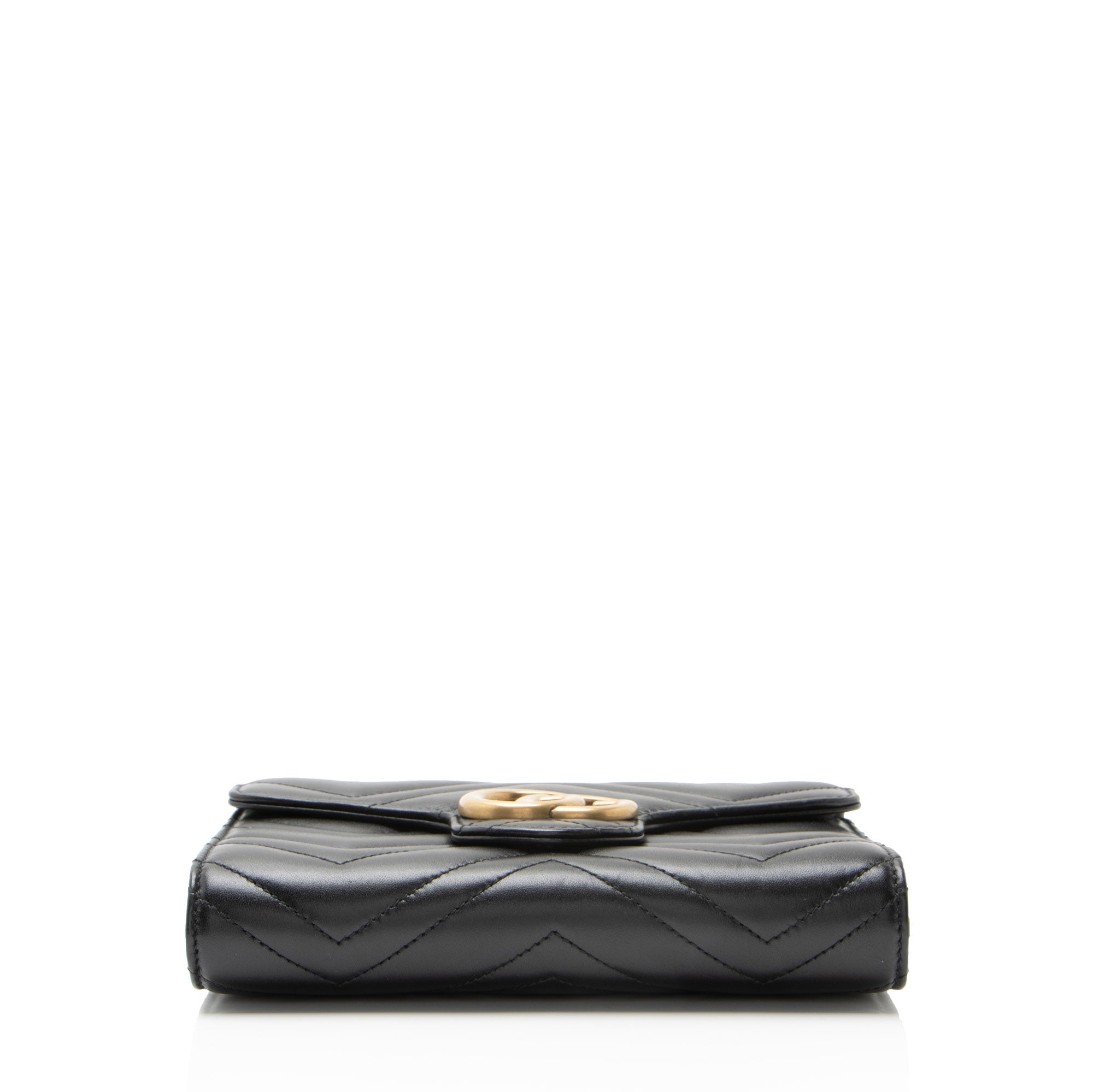 Gucci Matelasse Leather GG Marmont Wallet on Chain