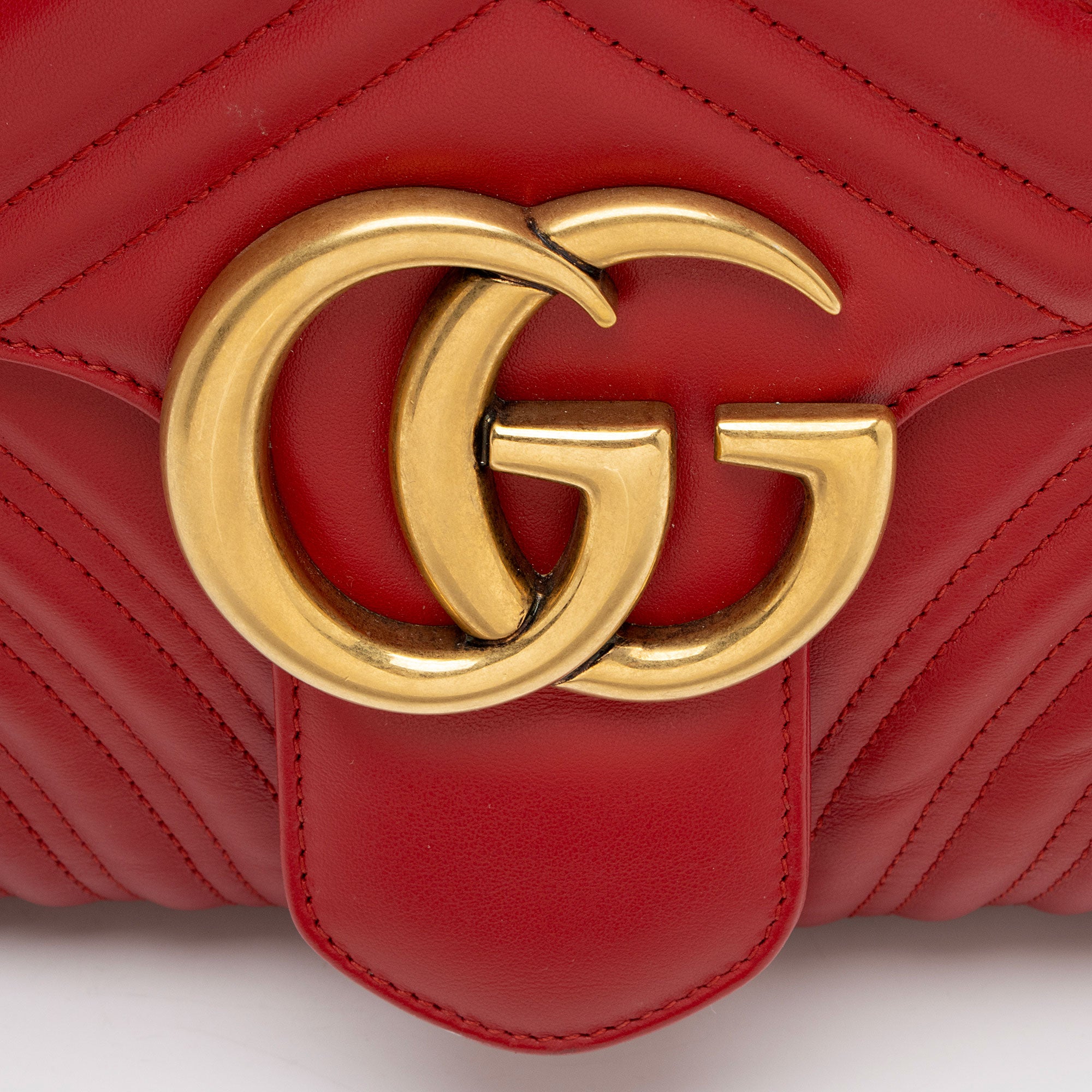 Gucci Matelasse Leather GG Marmont XL Flap Bag
