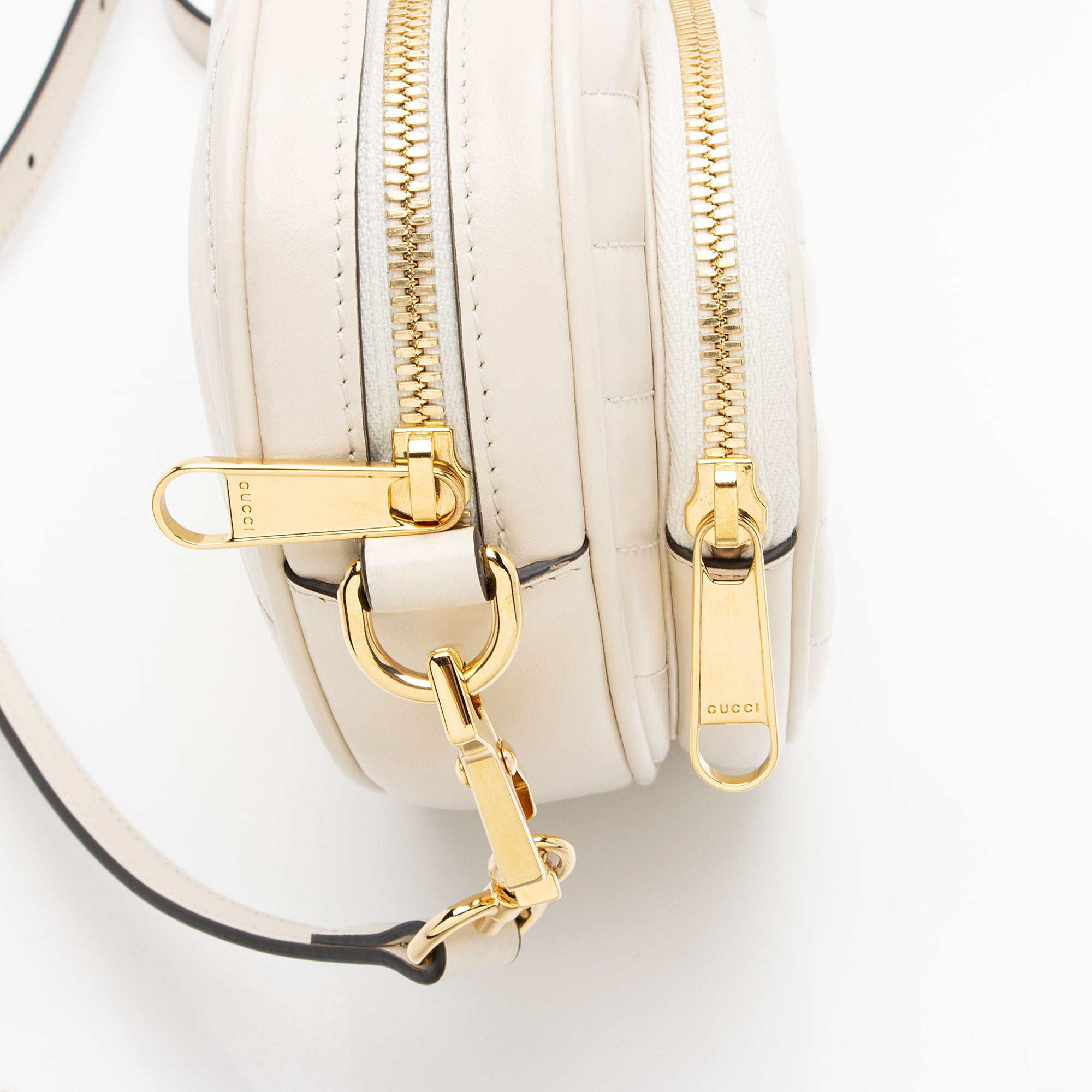 Gucci Matelasse Leather Interlocking G Heart Mini Shoulder Bag