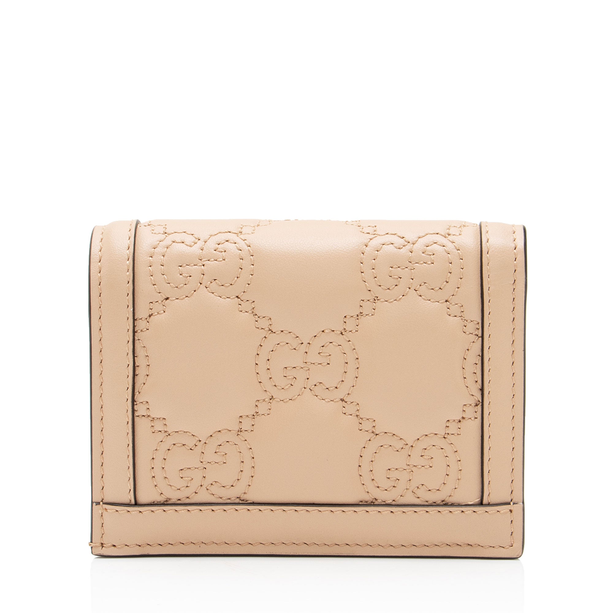 Gucci Jumbo GG Matelasse Leather Marmont Card Case Wallet