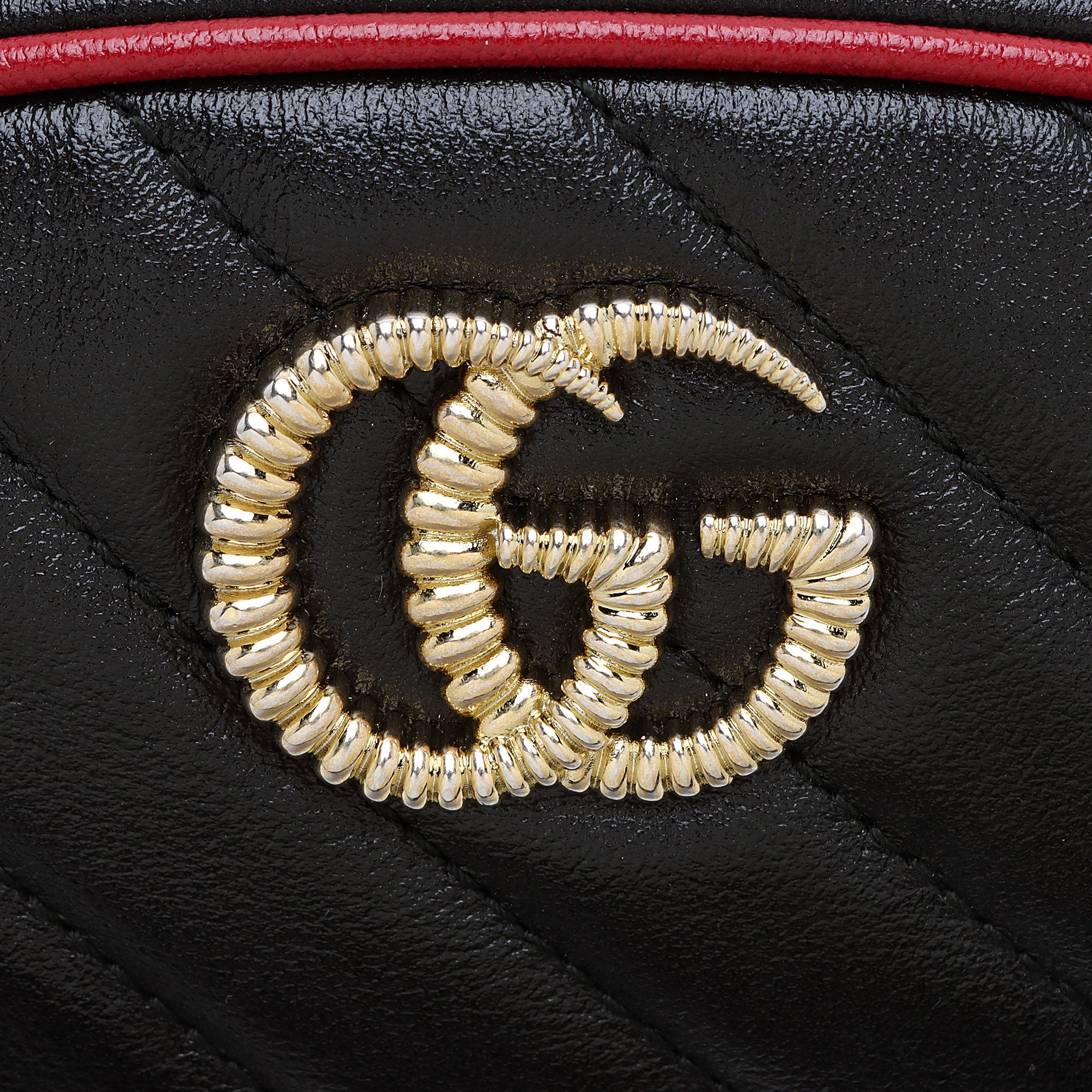 Gucci Matelasse Leather Torchon GG Marmont Belt Bag - Size 38 / 95