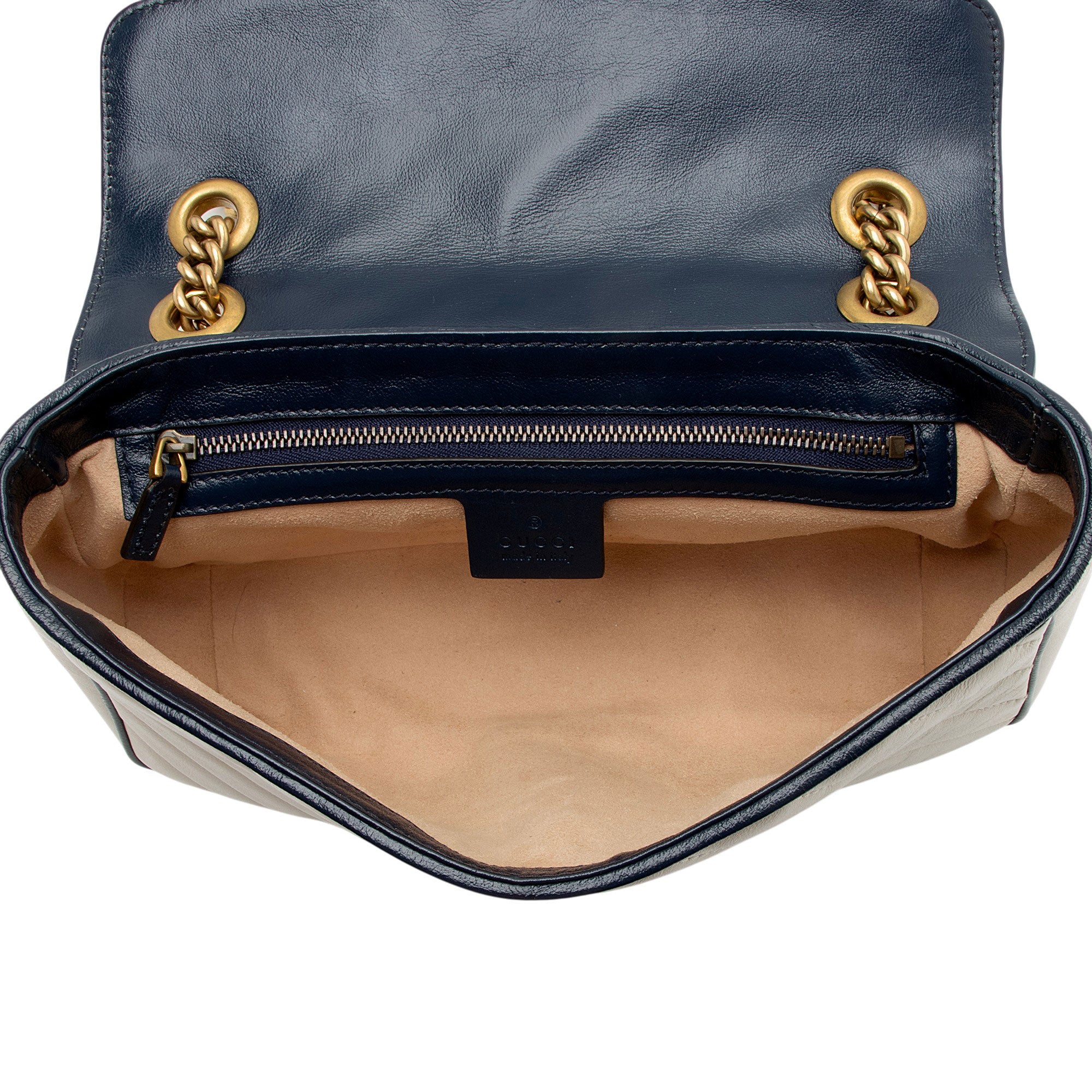 Gucci Matelasse Leather Torchon GG Marmont Medium Flap Bag