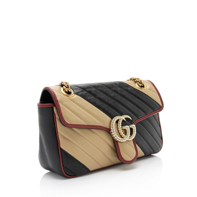 Gucci marmont small leather hot sale