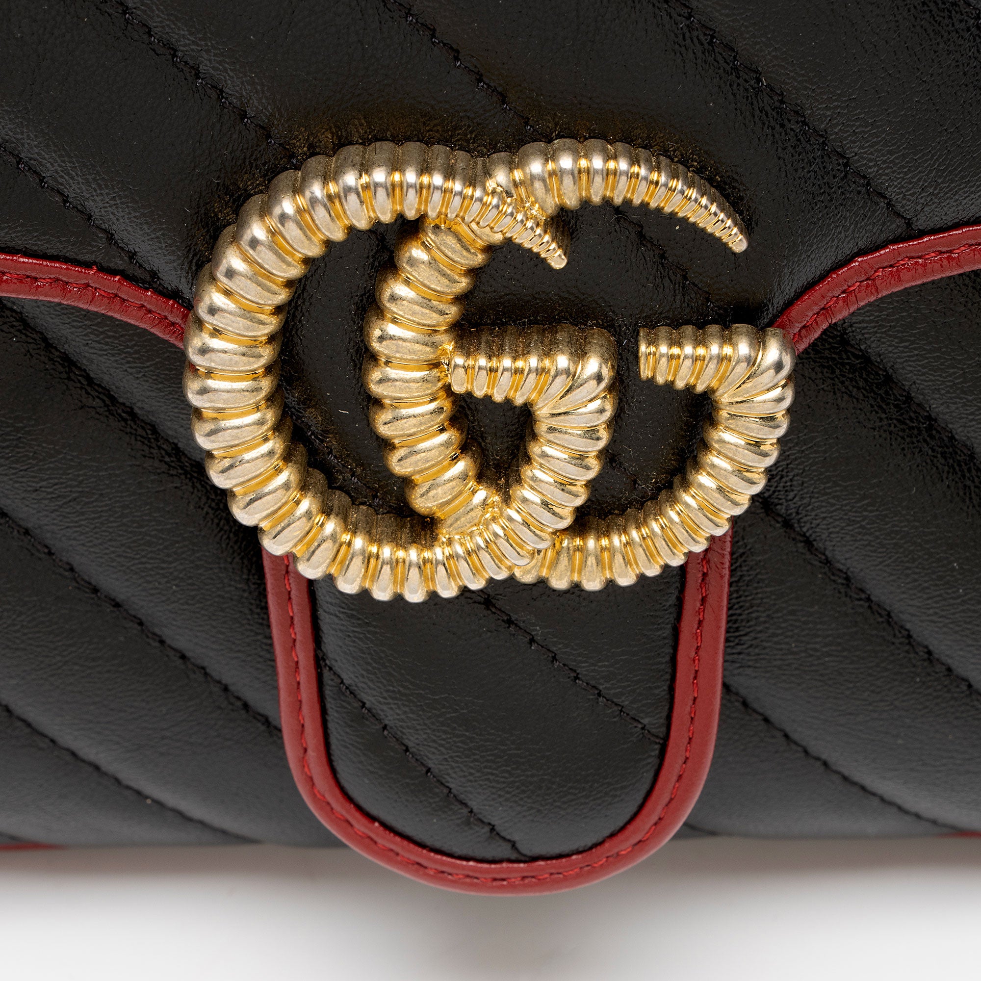 Gucci Matelasse Leather Torchon GG Marmont Small Top Handle