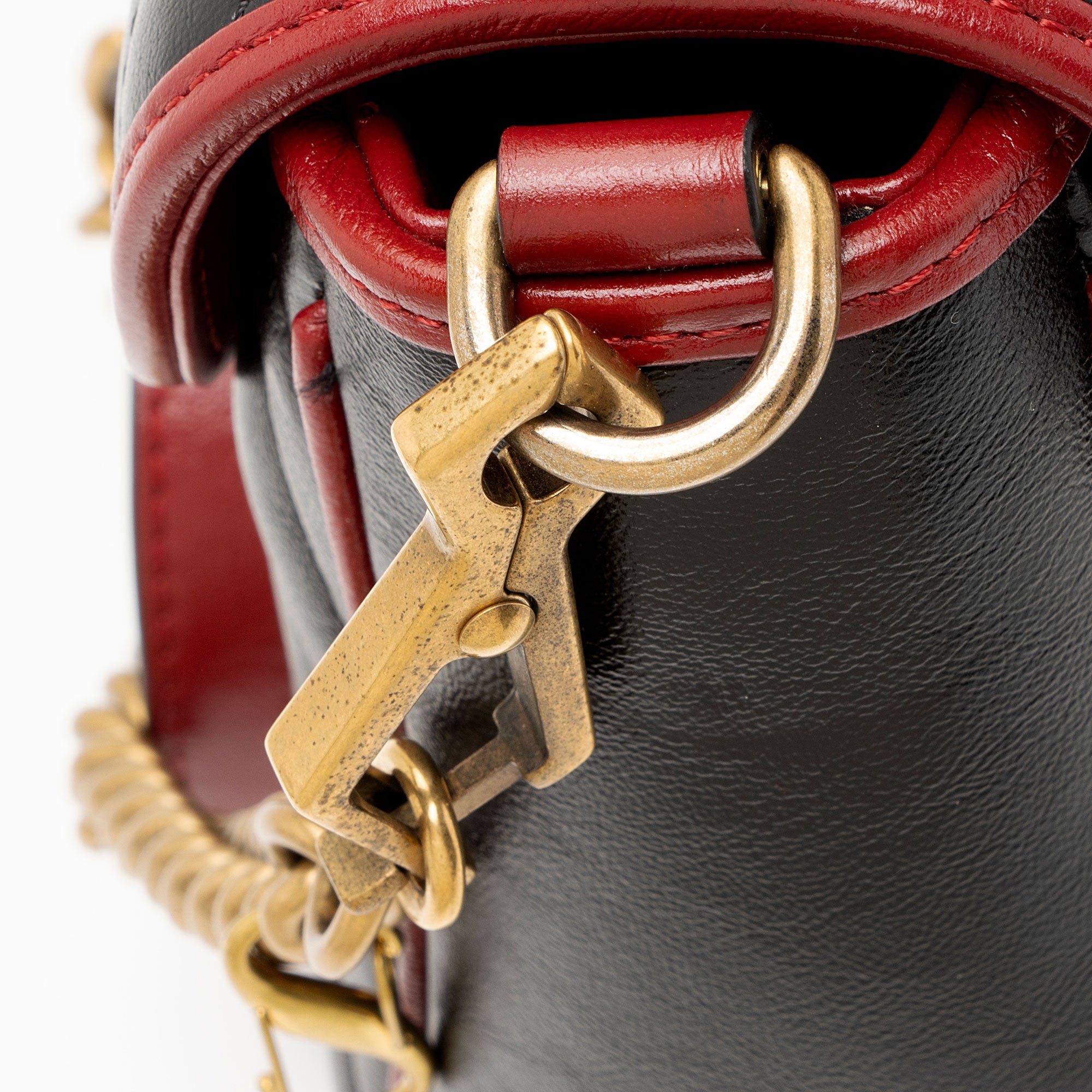 Gucci Matelasse Leather Torchon GG Marmont Small Top Handle