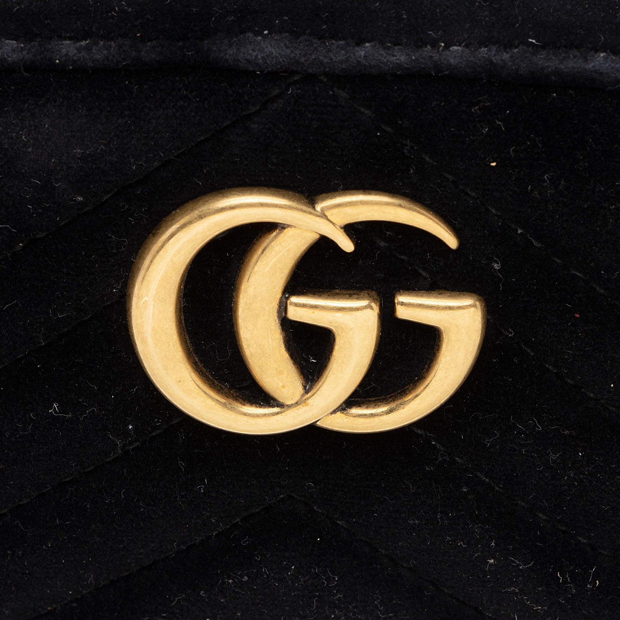 Gucci Matelasse Velvet GG Marmont Belt Bag - Size 30 / 75 (SHF-Wj8bXc)