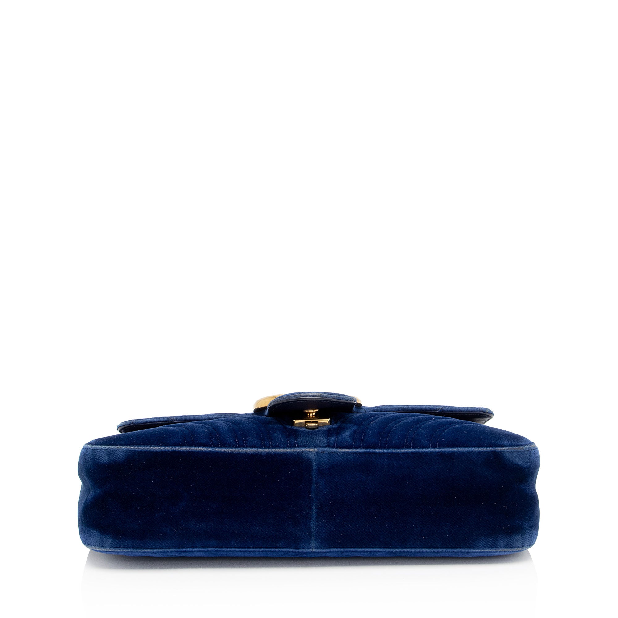 Gucci Matelasse Velvet GG Marmont Medium Shoulder Bag