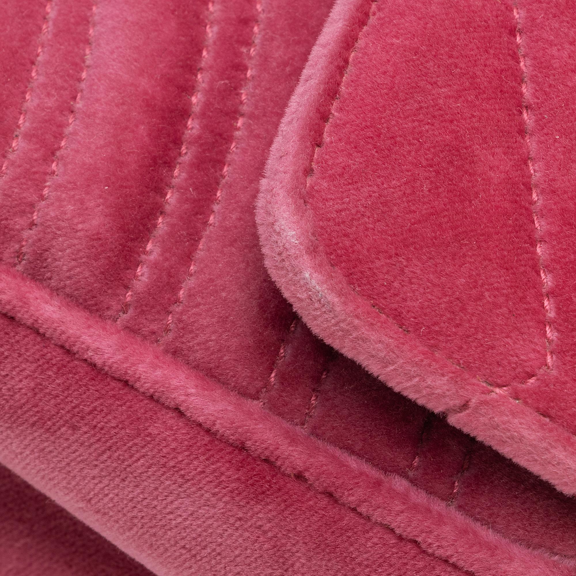 Gucci Matelasse Velvet GG Marmont Small Flap Shoulder Bag (SHF-22902)